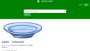 openclipart圖庫：plate - coloured-資源代表圖