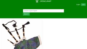 openclipart圖庫：Great Highlands Bagpipes