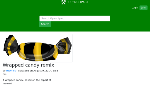 openclipart圖庫：Wrapped candy remix縮圖