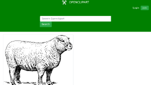 openclipart圖庫：sheep