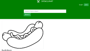 openclipart圖庫：hotdog