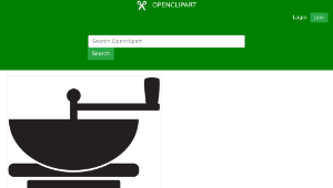 openclipart圖庫：Kitchen Icon - Coffee Grinder