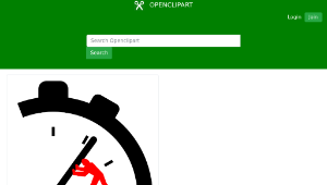 openclipart圖庫：Push back time