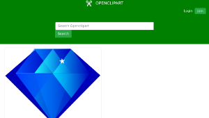 openclipart圖庫：blue diamond縮圖