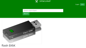 openclipart圖庫：flash DISK-資源代表圖