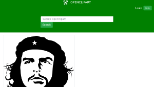 openclipart圖庫：Che Guevara by Rones