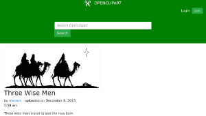 openclipart圖庫：Three Wise Men縮圖