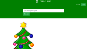 openclipart圖庫：Colored: Christmas Tree-資源代表圖