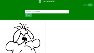 openclipart圖庫：Cartoon head6