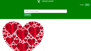 openclipart圖庫：Hearts In Heart Rejuvenated 3