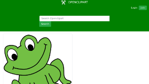 openclipart圖庫：Frog 1