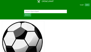 openclipart圖庫：Glossy Football Soccer Ball remix