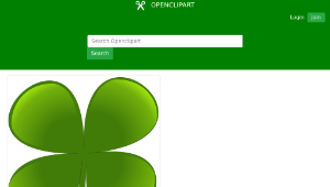 openclipart圖庫：shamrock for march natha 01