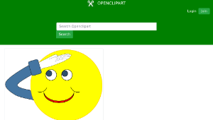 openclipart圖庫：Smiley Salute