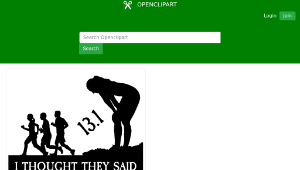 openclipart圖庫：funny running logo