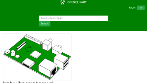 openclipart圖庫：looks like raspberry pi printed circuit board