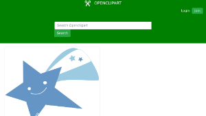 openclipart圖庫：rising star