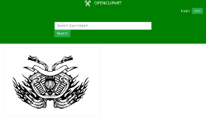 openclipart圖庫：motorcycle logo