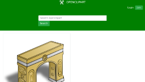 openclipart圖庫：RPG map symbols: Arch