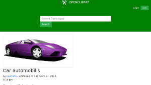 openclipart圖庫：Car automobilis