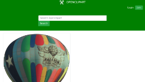 openclipart圖庫：Hot Air Balloon