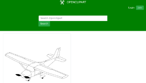 openclipart圖庫：Airplane