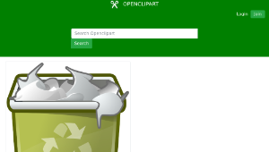 openclipart圖庫：tango user trash full