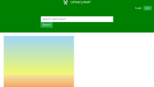 openclipart圖庫：Desert and Sky Scene