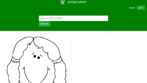 openclipart圖庫：Girlface 2
