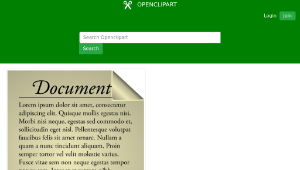 openclipart圖庫：Document icon 