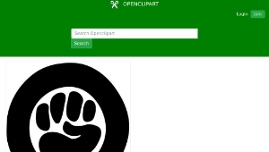 openclipart圖庫：Feminist fist