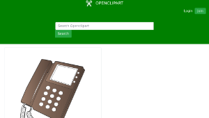 openclipart圖庫：Desk Phone