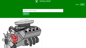 openclipart圖庫：combustion engine-資源代表圖