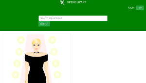 openclipart圖庫：Runway model-資源代表圖