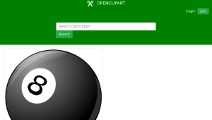openclipart圖庫：8 ball