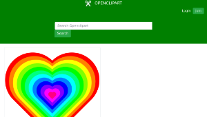 openclipart圖庫：geometric 12 color heart縮圖