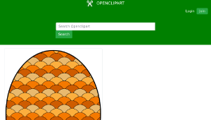 openclipart圖庫：fishscale pattern 01