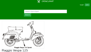 openclipart圖庫：Piaggio Vespa 125 Sprint, year 1969-資源代表圖