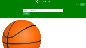 openclipart圖庫：Basketball NoShadow