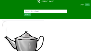 openclipart圖庫：Metal Tea pot