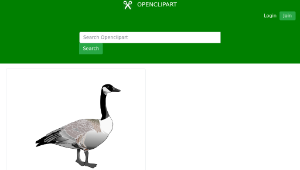 openclipart圖庫：Canadian Goose-資源代表圖