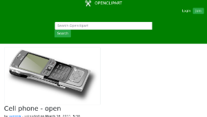 openclipart圖庫：Cell phone - open