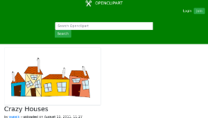 openclipart圖庫：Crazy Houses