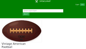 openclipart圖庫：Vintage American Football