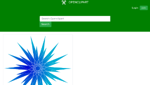 openclipart圖庫：blue star