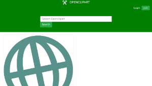 openclipart圖庫：Internet Globe Generic
