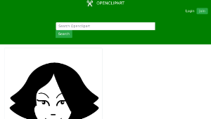 openclipart圖庫：Visage