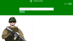 openclipart圖庫：Soldier