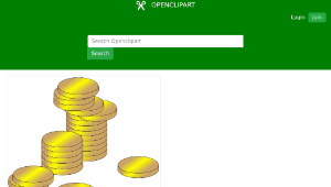 openclipart圖庫：gold coins