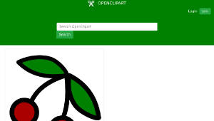 openclipart圖庫：Cherries icon
